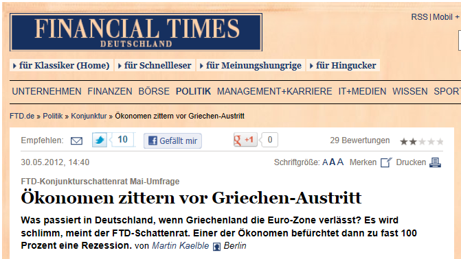 Οι Γερμανοί τρέμουν την έξοδο…