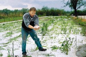Καταστροφική χαλαζόπτωση
