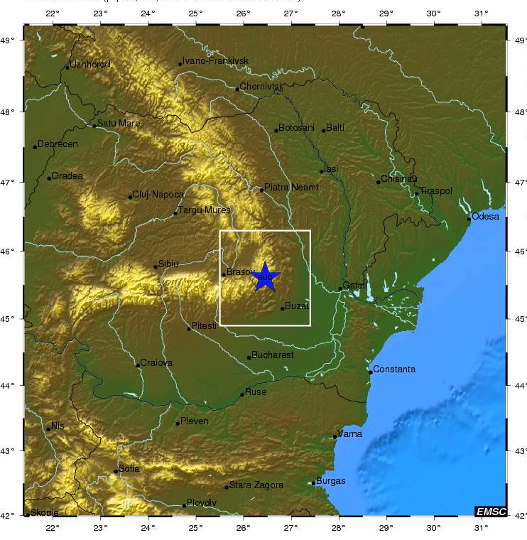 Σεισμική δόνηση στη Ρουμανία