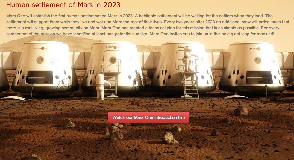 Στον Άρη χωρίς… επιστροφή!