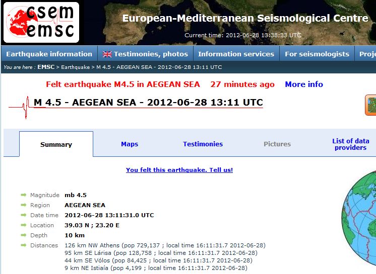 Tώρα-Πόσο δίνουν το σεισμό