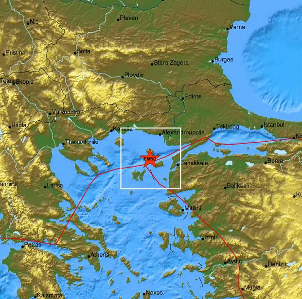 Σεισμός 3,4R στο βόρειο Αιγαίο