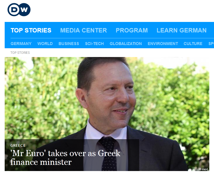 Τα διεθνή ΜΜΕ για τον Γ.Στουρνάρα