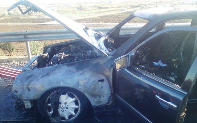 Φωτιά σε όχημα στην Εθνική