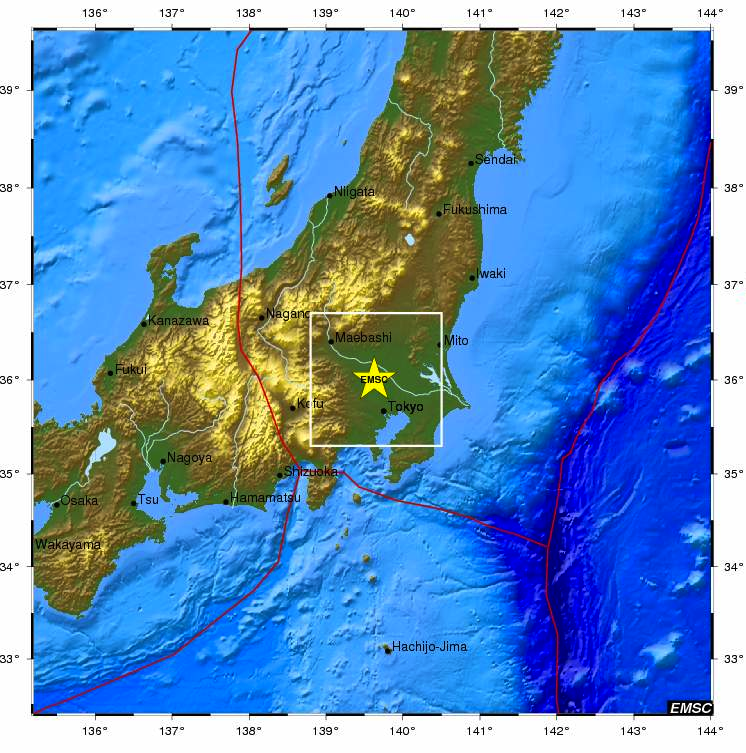 Σεισμός 5.2 Ρίχτερ στο Τόκιο