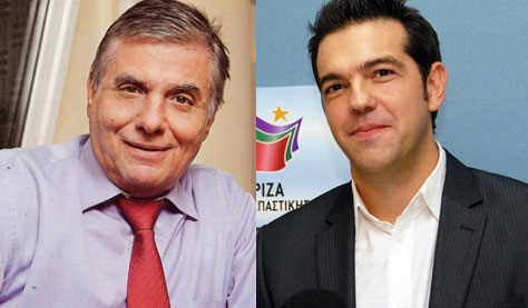 Ο Αλέξης Τσίπρας στον Γιώργο Τράγκα