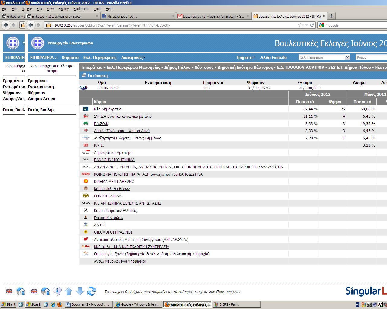 Νέο εκλογικό τμήμα