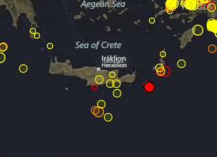 Τώρα-4,2R ανατολικά της Κρήτης