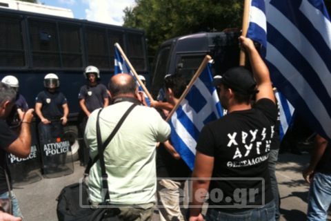 ΤΩΡΑ: Ένταση στην περιοχή της Ροτόντας