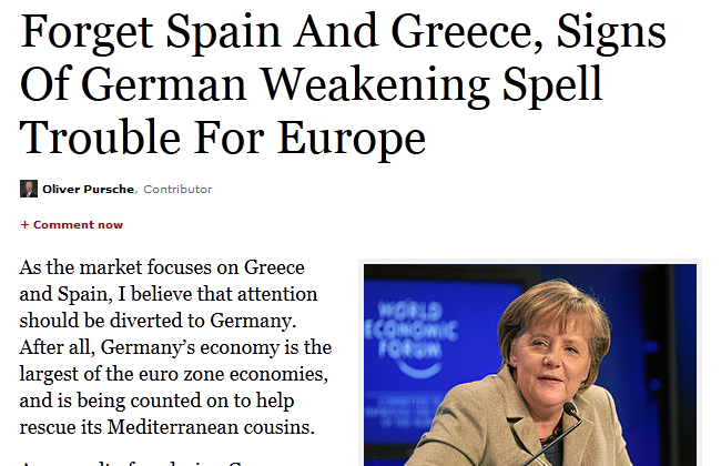 Forbes:”Η Γερμανία φταίει”