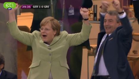 Όταν η Μέρκελ πανηγύρισε…