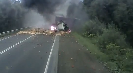 Σοκαριστικό τροχαίο στη Ρωσία