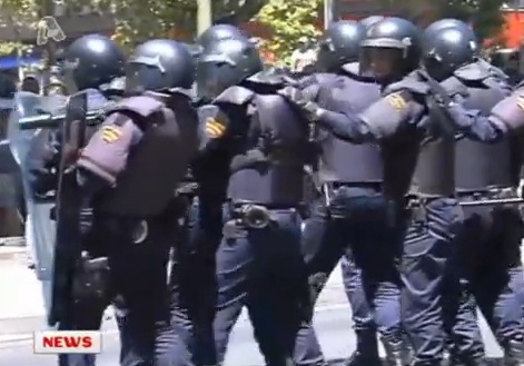 Μάχη στους δρόμους της Ισπανίας