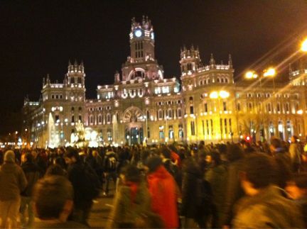 Η Μαδρίτη στους δρόμους