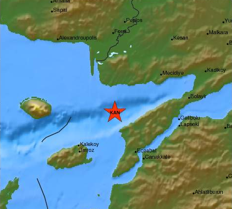 Σεισμός ανοιχτά της Σαμοθράκης