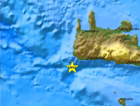 Σεισμός 4,5R στην Κρήτη