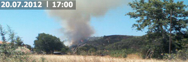 Μάχη με τις φλόγες στην Ιστιαία