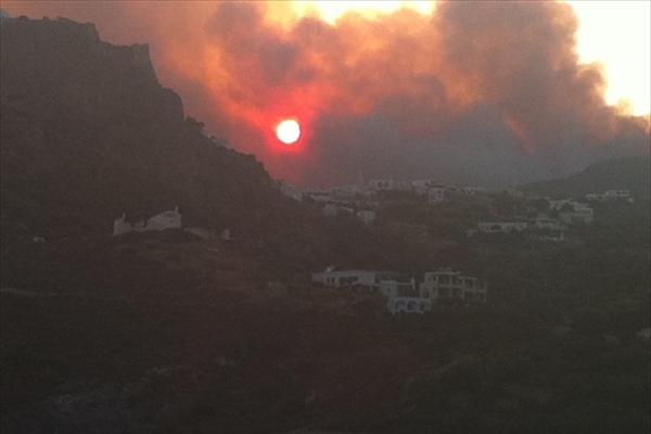 Πυρκαγιά στα Κύθηρα