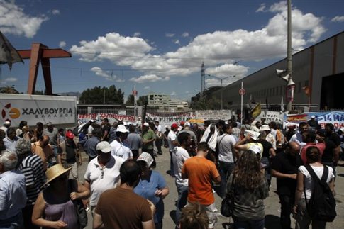 Aνεστάλη η απεργία στην Χαλυβουργία