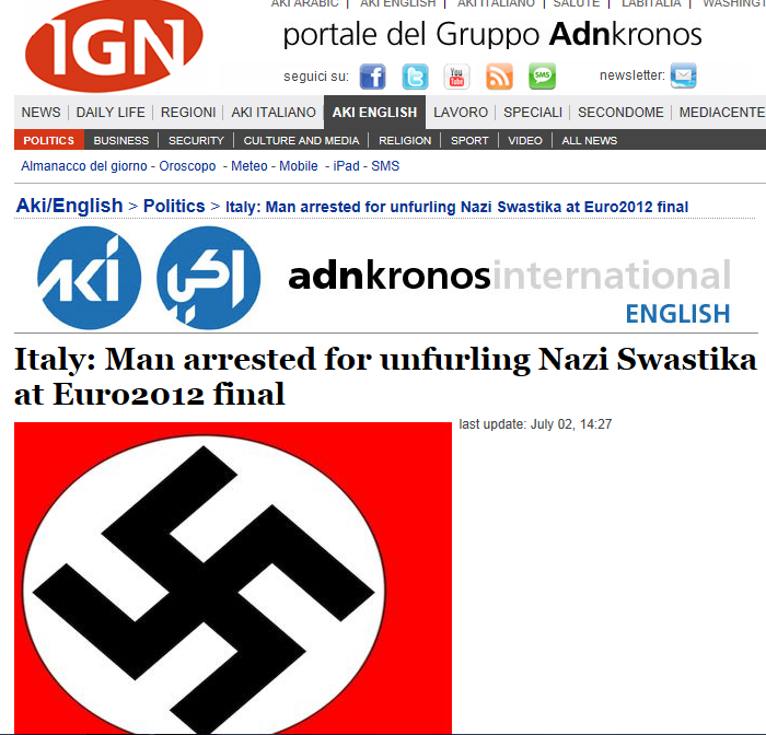 Ναζιστικά συνθήματα στο Euro