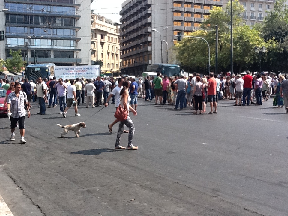 Σύνταγμα-Φωτογραφίες από τη διαμαρτυρία