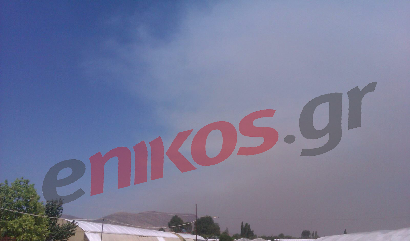 Τώρα-Η φωτιά στην Εύβοια από το Μαραθώνα