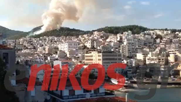 Βίντεο-Η πυρκαγιά στην Καβάλα
