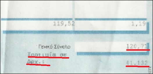 Ο φόρος και σε … δραχμές!