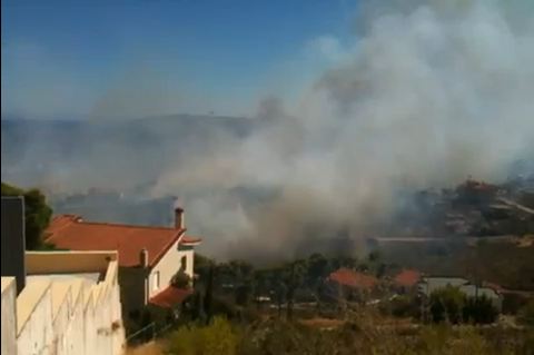 Βίντεο-Η πυρκαγιά στον Ν.Βουτζά