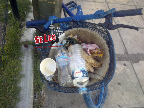 Ποδήλατο-κάδος σκουπιδιών