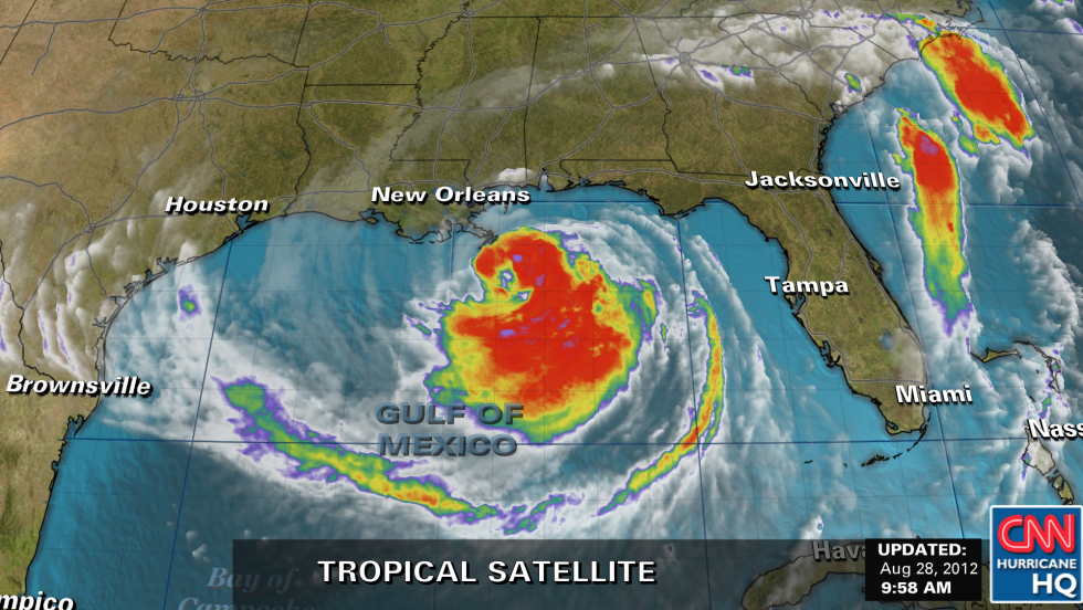 Ο Ισαάκ έφτασε στη Λουιζιάνα