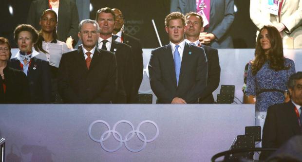 Ο πρίγκιπας Χάρι στην τελετή