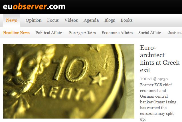 Κι άλλος Γερμανός μας βλέπει “εκτός”