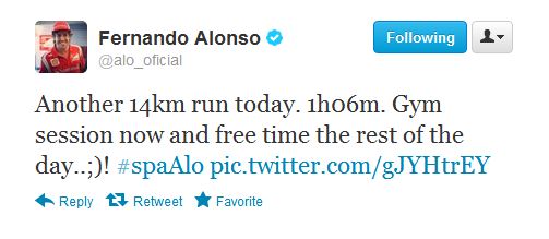 Η πρωινή γυμναστική του Αλόνσο