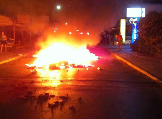 Ένταση στην Ιερισσό