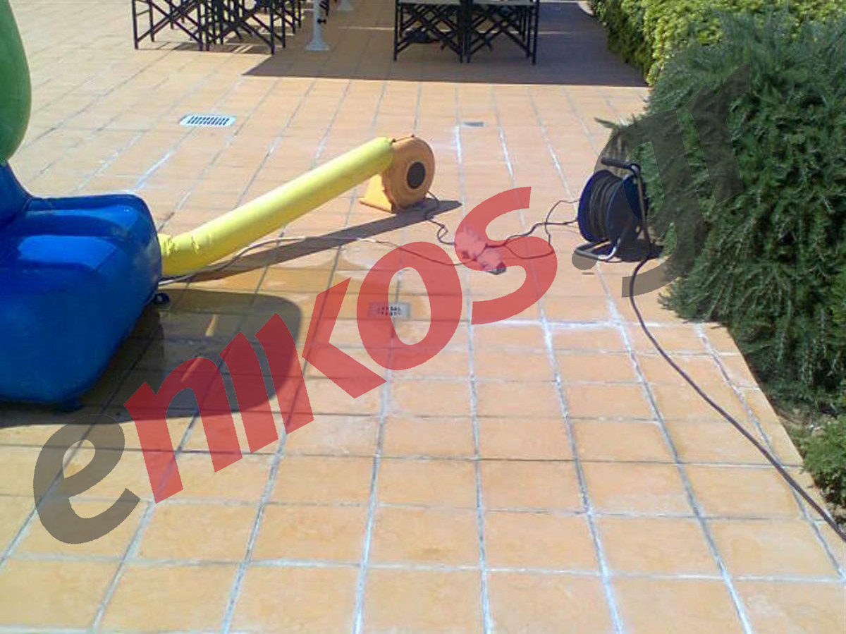 Γυμνά καλώδια σε πισίνα