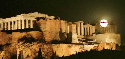 Το μπλε φεγγάρι στην Ελλάδα