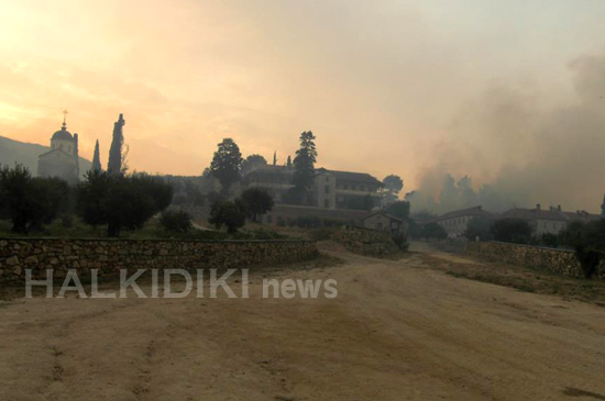 Από θαύμα δεν κάηκε Σκήτη
