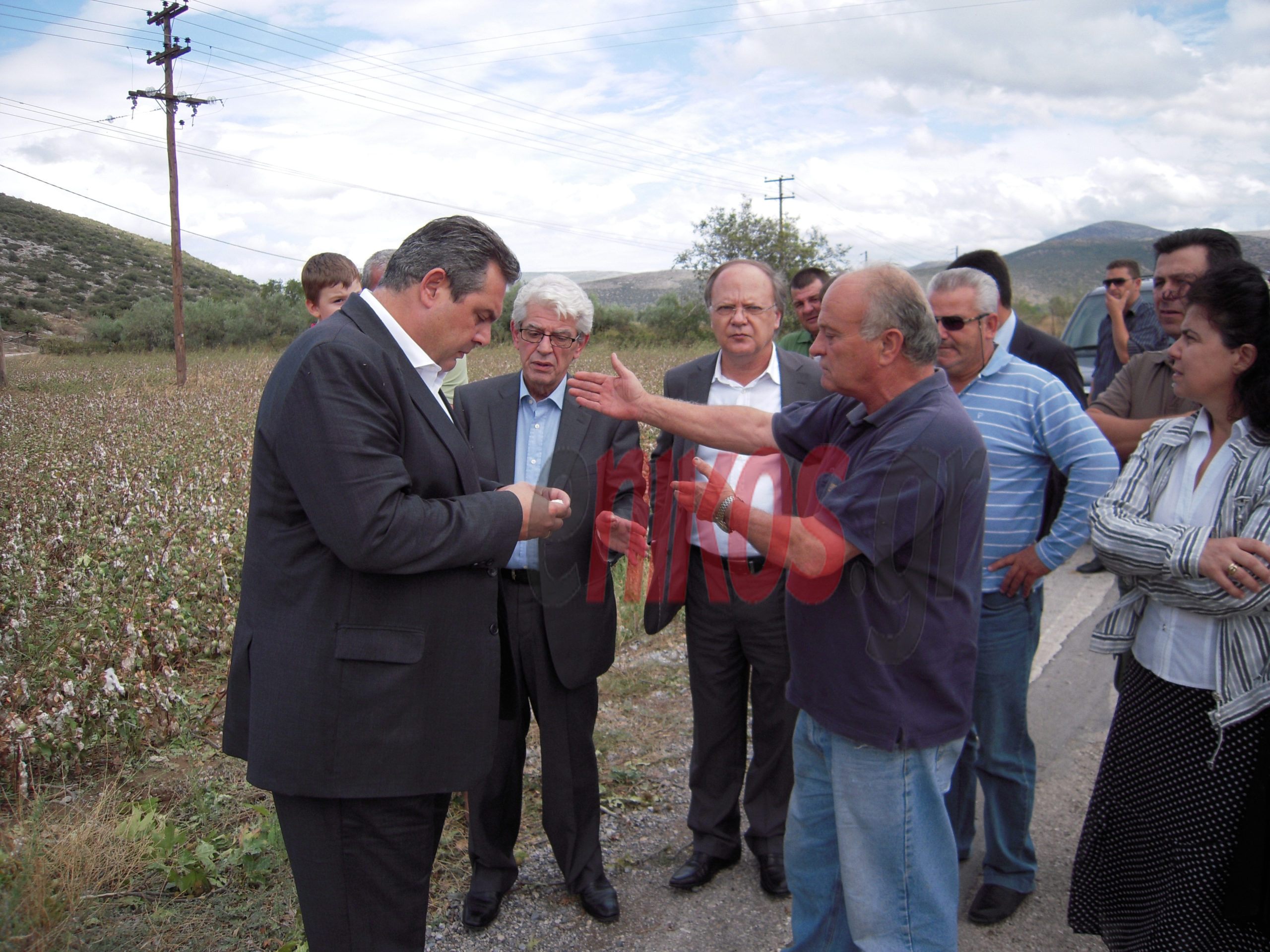 Φωτογραφίες-Ο Καμμένος στην Βοιωτία