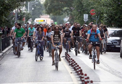 Μόνο με ποδήλατο στην Πανεπιστημίου