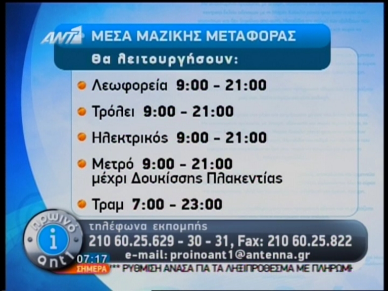 Πώς θα κινηθούν σήμερα τα ΜΜΜ