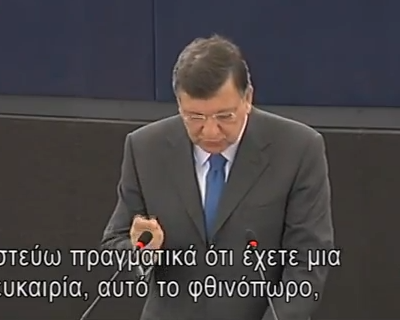 Βίντεο – Εμφατικός ο Μπαρόζο