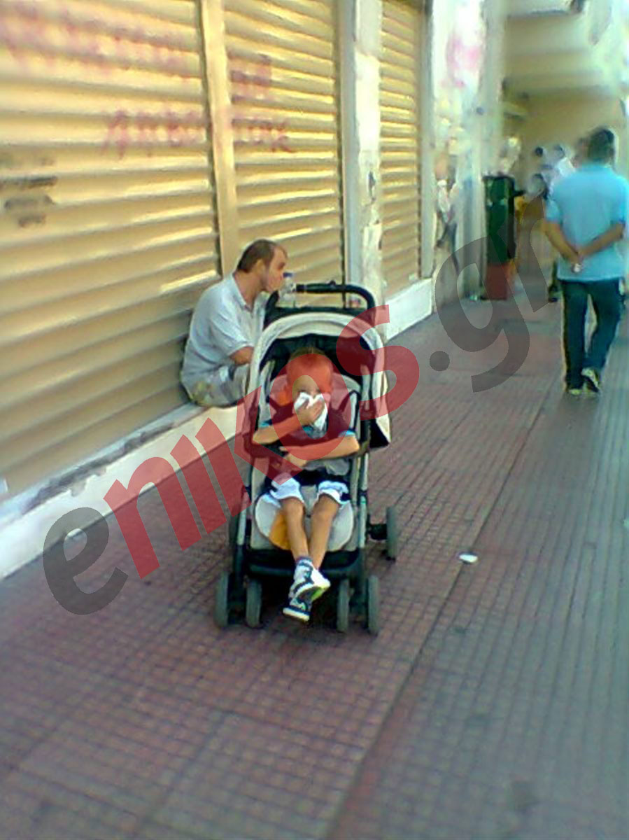 Στην πορεία με το καρότσι