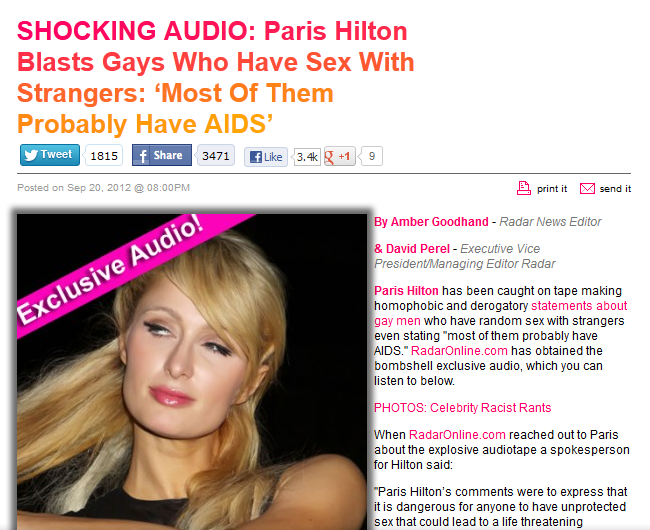 ‘Εχει πρόβλημα με τους γκέι