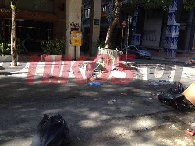 Τα Εξάρχεια μετά τα επεισόδια