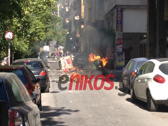 Τώρα-Ένταση στα Εξάρχεια