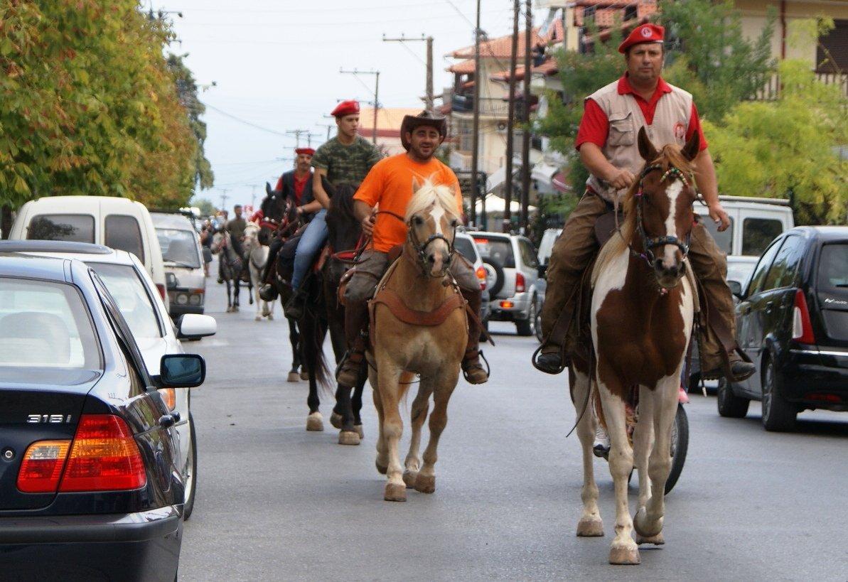 Μετέφεραν την εικόνα με άλογα
