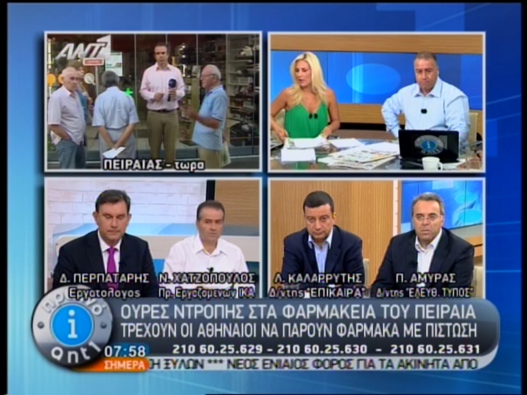 Τώρα-Ουρές στα φαρμακεία του Πειραιά