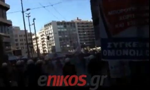 Bίντεο–Επεισόδια στο κέντρο της Αθήνας