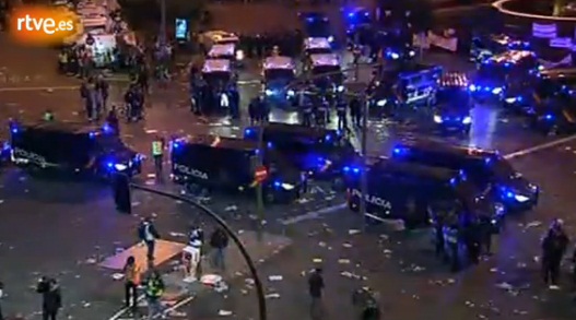 Μαδρίτη: Αποχωρούν οι διαδηλωτές